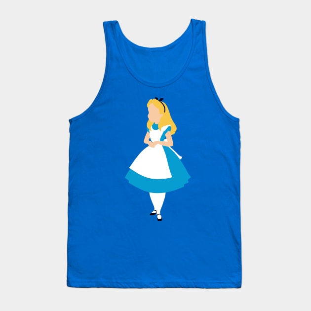 Little Girl in the Blue Dress Tank Top by beefy-lamby